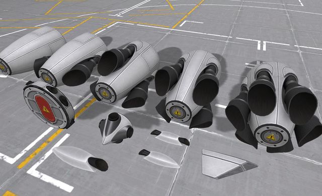 Streamline Updated- Engines, RCS and Fuel Tanks on SpaceDock
